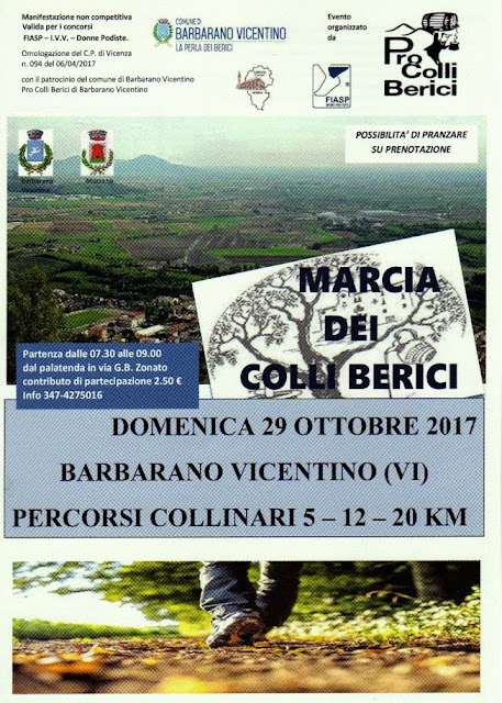 Marcia dei colli Berici - Barbarano Vicentino - Le marce 2017 de Il Piedone