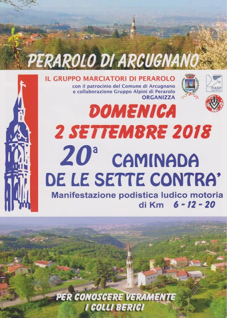 20ˆ Caminada de le Sette Contrà - Perarolo di Arcugnano