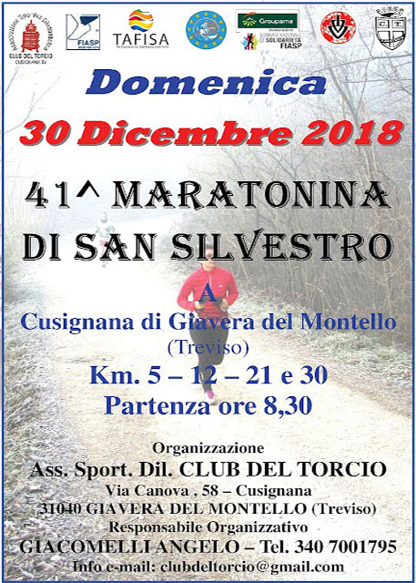 41ˆ Maratonina di San Silvestro - Giavera del Montello