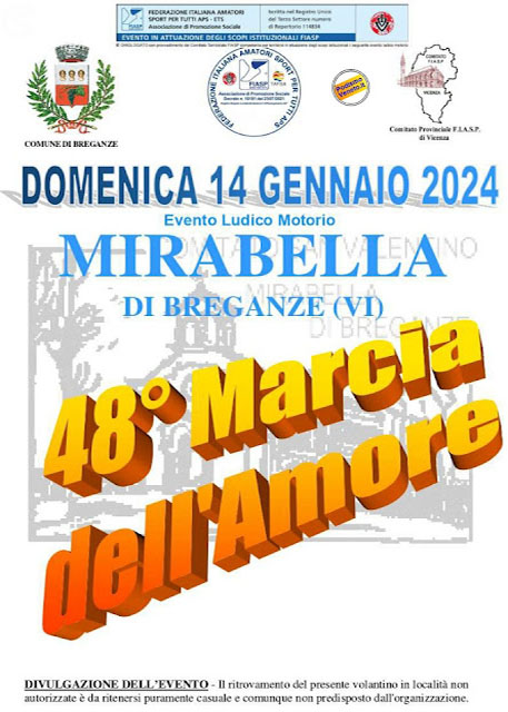 48ˆ Marcia dell'Amore - Mirabella di Breganze