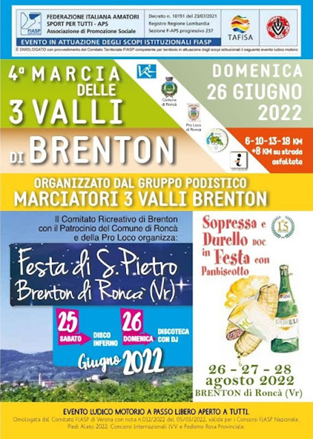 4ˆ Marcia delle 3 Valli di Brenton - Brenton di Roncà