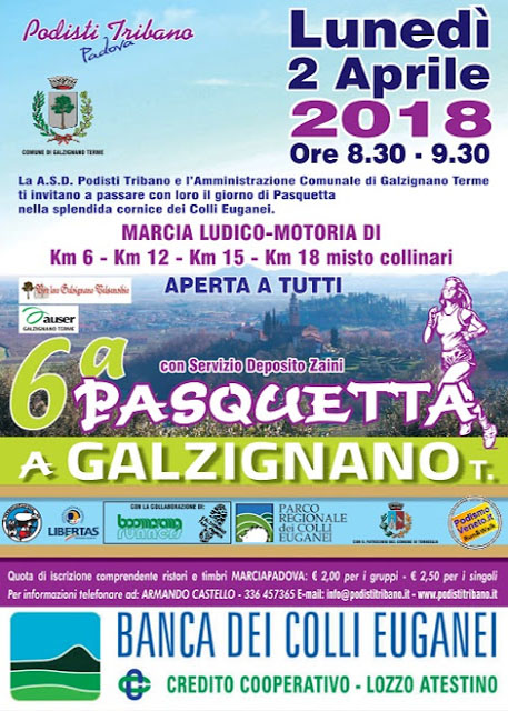 6ˆ Pasquetta a Galzignano Terme - Galzignano Terme