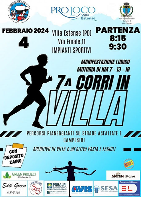 7ˆ Corri in Villa - Villa Estense