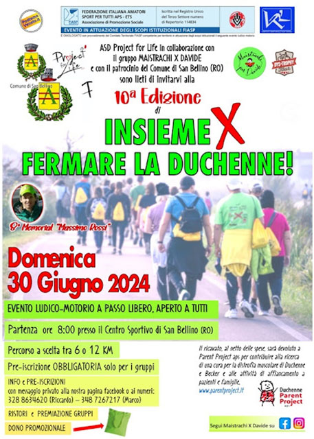 10ˆ Insieme per fermare la Duchenne - San Bellino