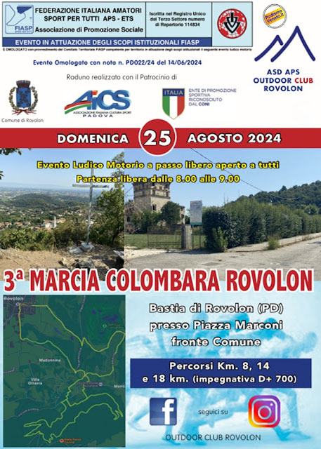 3ˆ Marcia Colombara Rovolon - Bastia di Rovolon