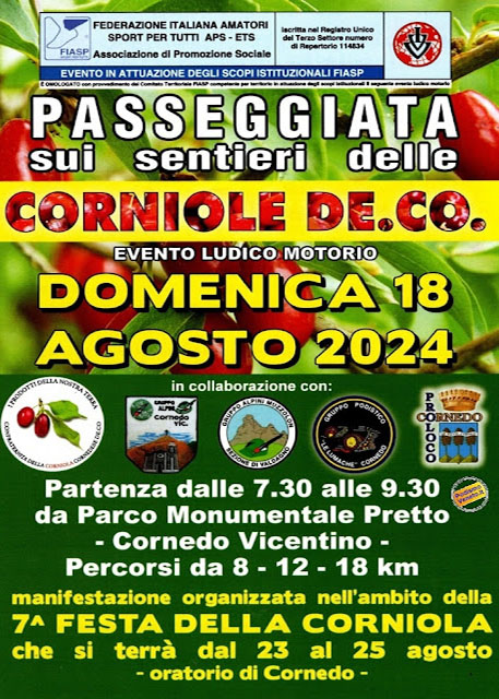 Passeggiata sui sentieri delle Corniole 2024 - Cornedo Vicentino