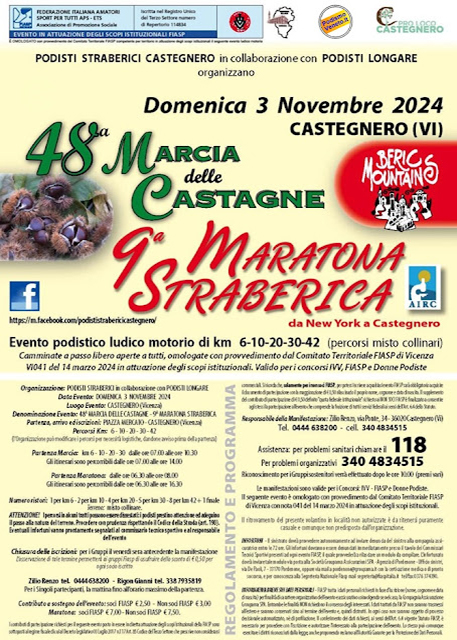 48ˆ Marcia delle Castagne - Castegnero